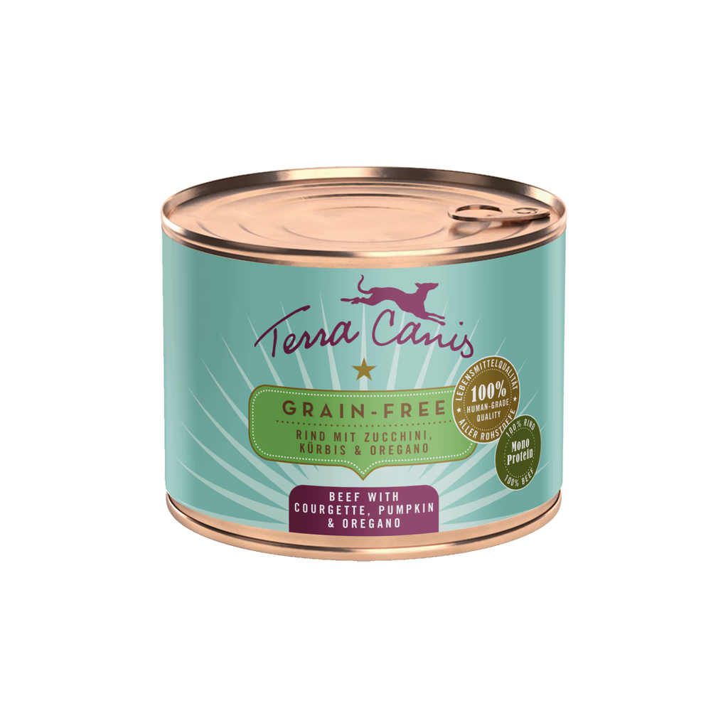 Вологий корм для собак яловичина з кабачком, гарбузом, орегано Grain Free Terracanis