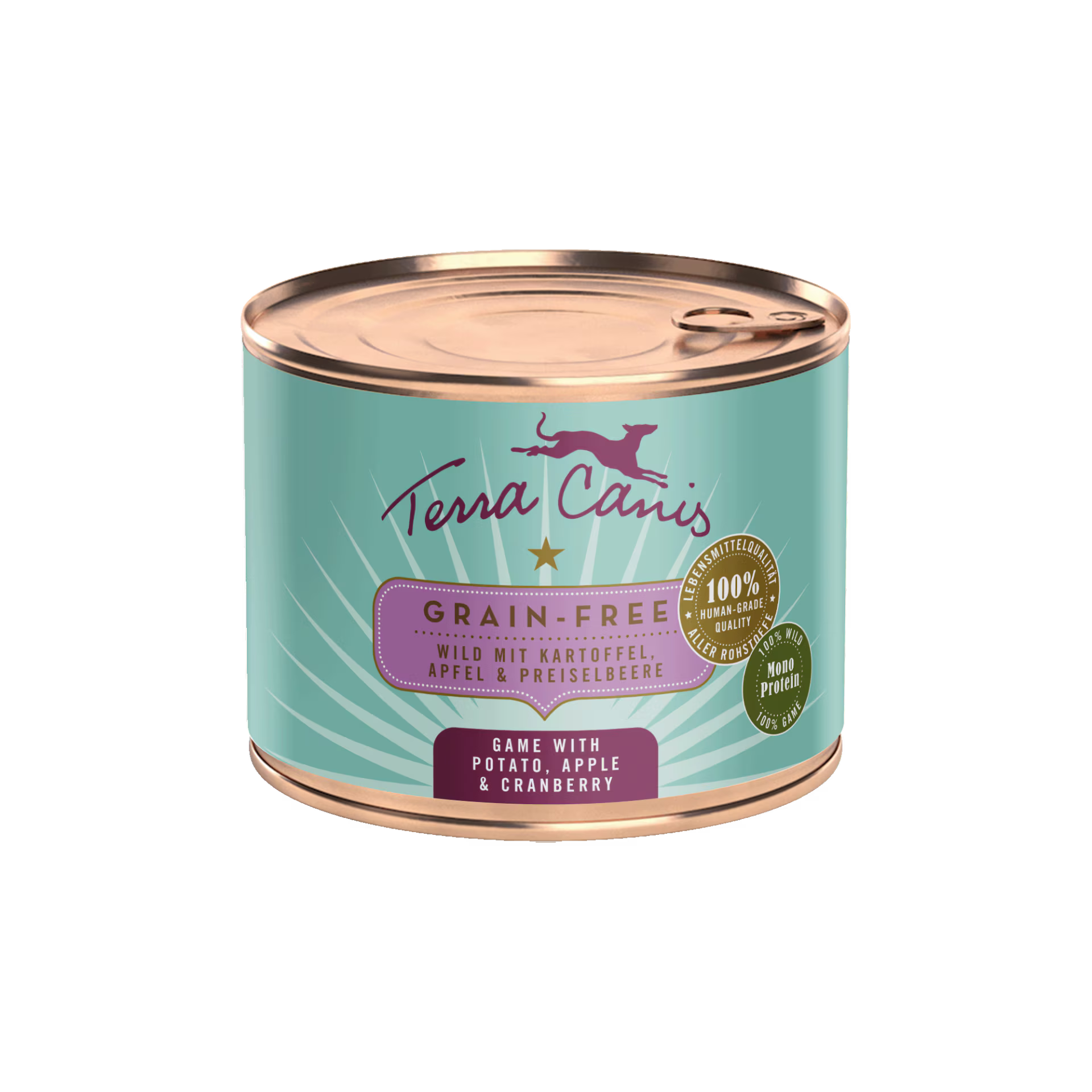 Вологий корм для собак диким олень з картоплею, яблуком та журавлиною Grain Free Terracanis