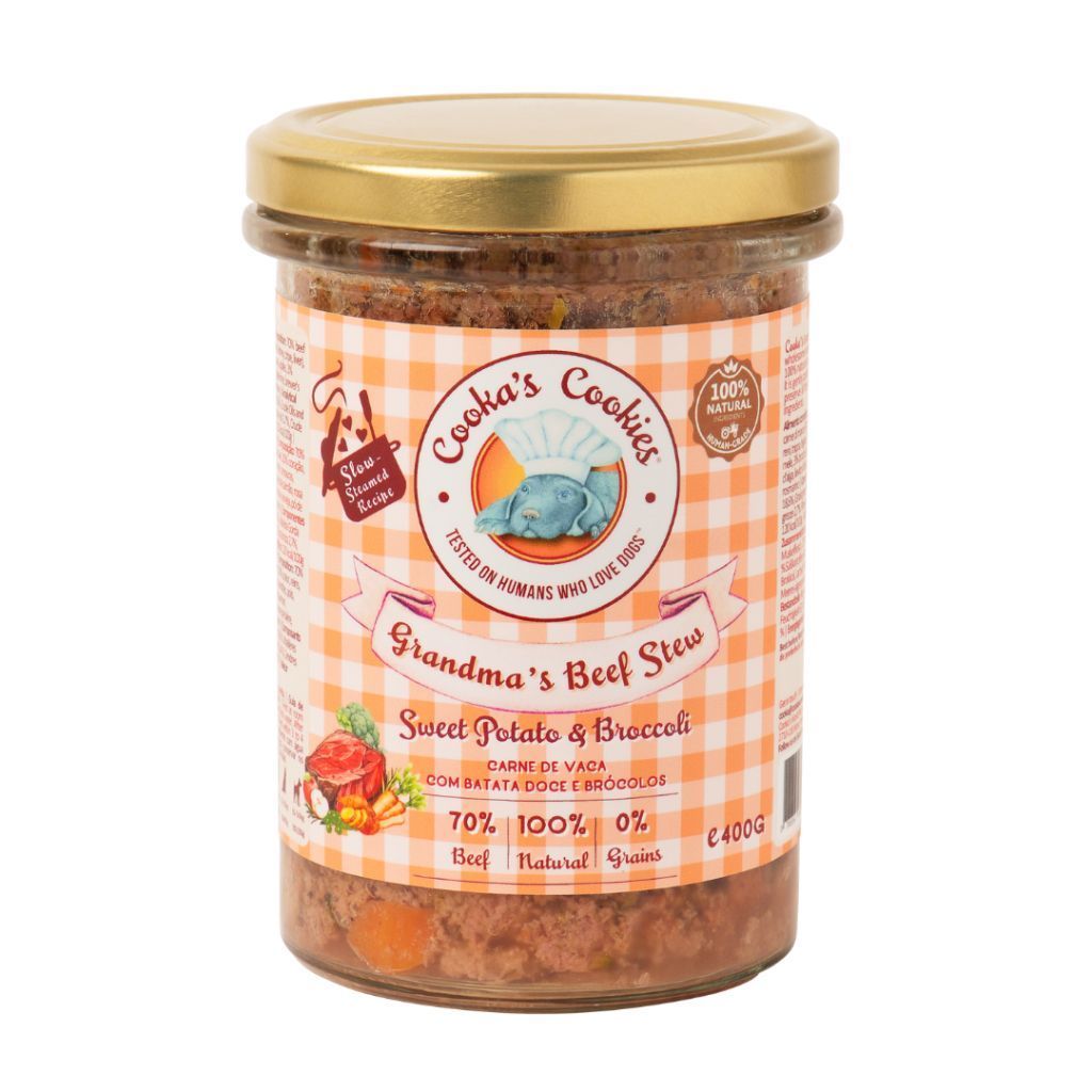 Натуральний вологий корм яловичина на пару Grandma’s Beef Stew Cooka's Cookies 400 г