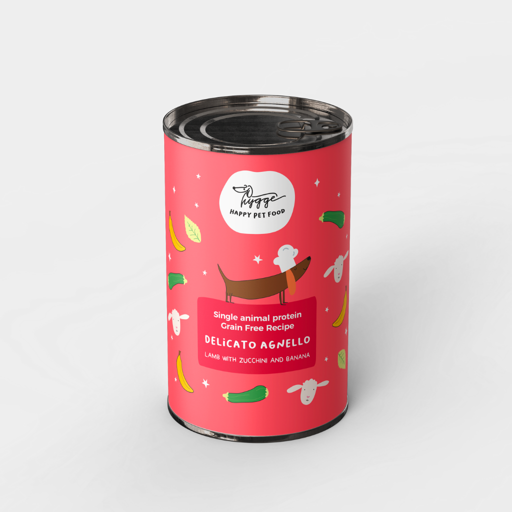 Вологий корм монопротеїн ягня з цукіні та бананом Hygge 400 г