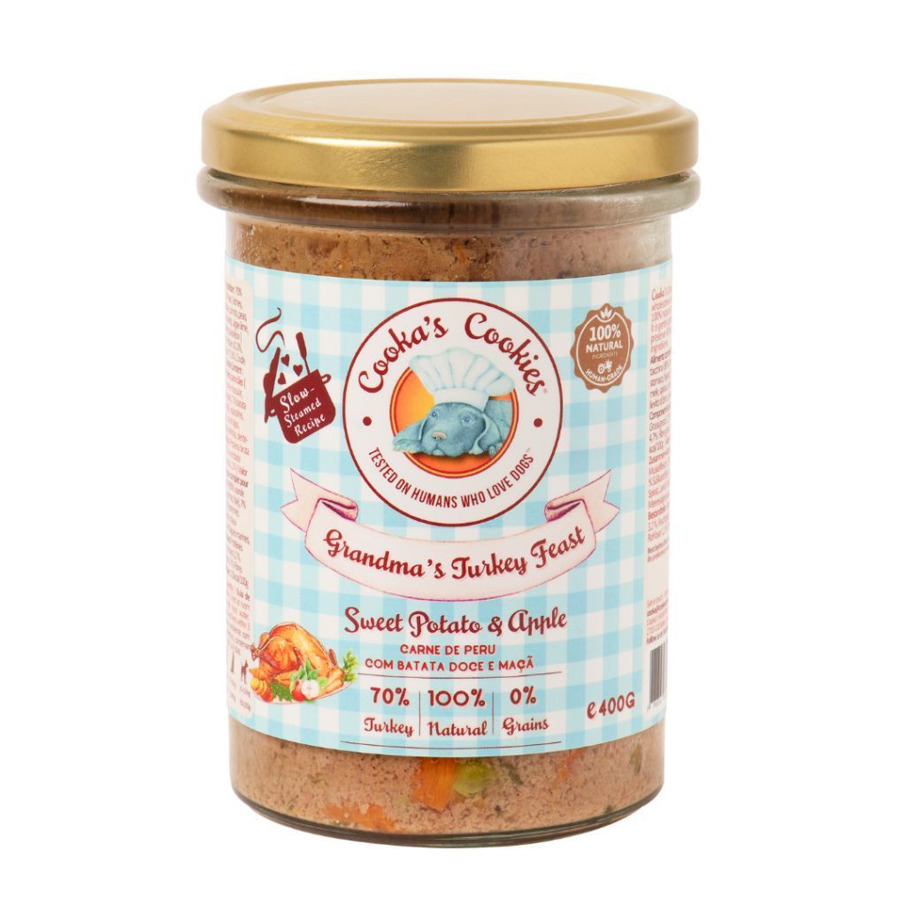 Натуральний вологий індичка на пару Grandma’s Turkey Feast Cooka's Cookies 400 г