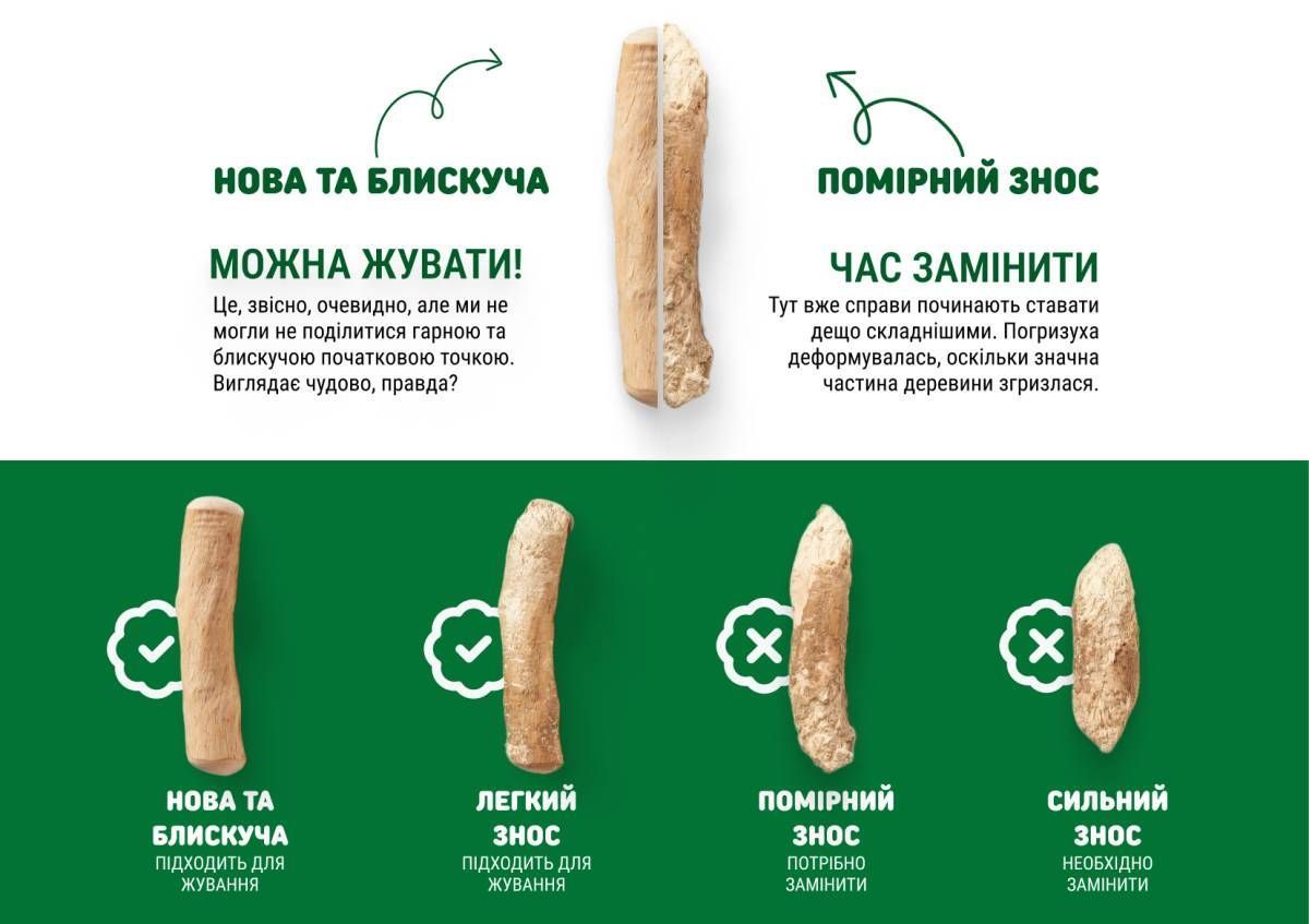 Паличка-погризушка з виноградної лози (делікатне гризіння) Chewies