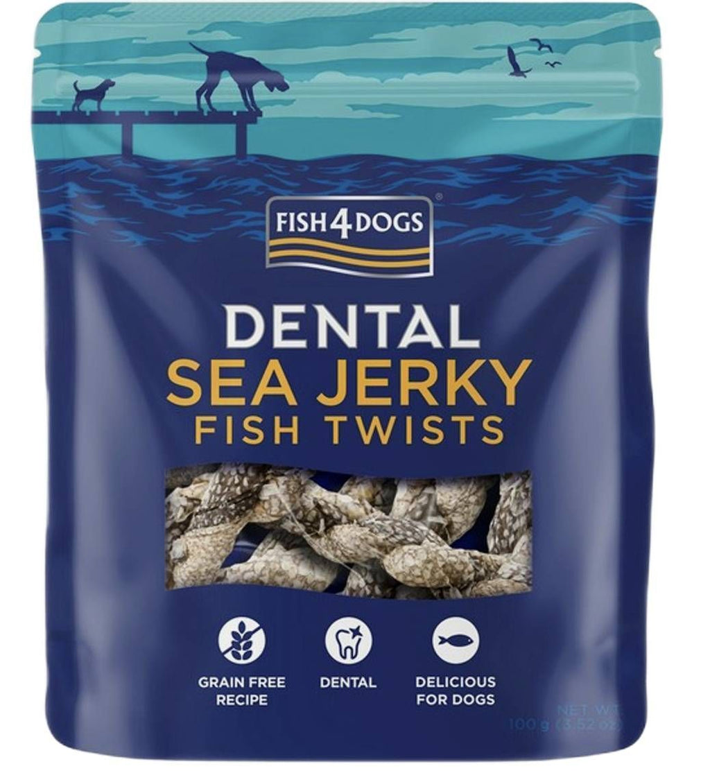 Косички зі 100% шкірки білої риби Sea Jerky Fish4Dogs 100 г