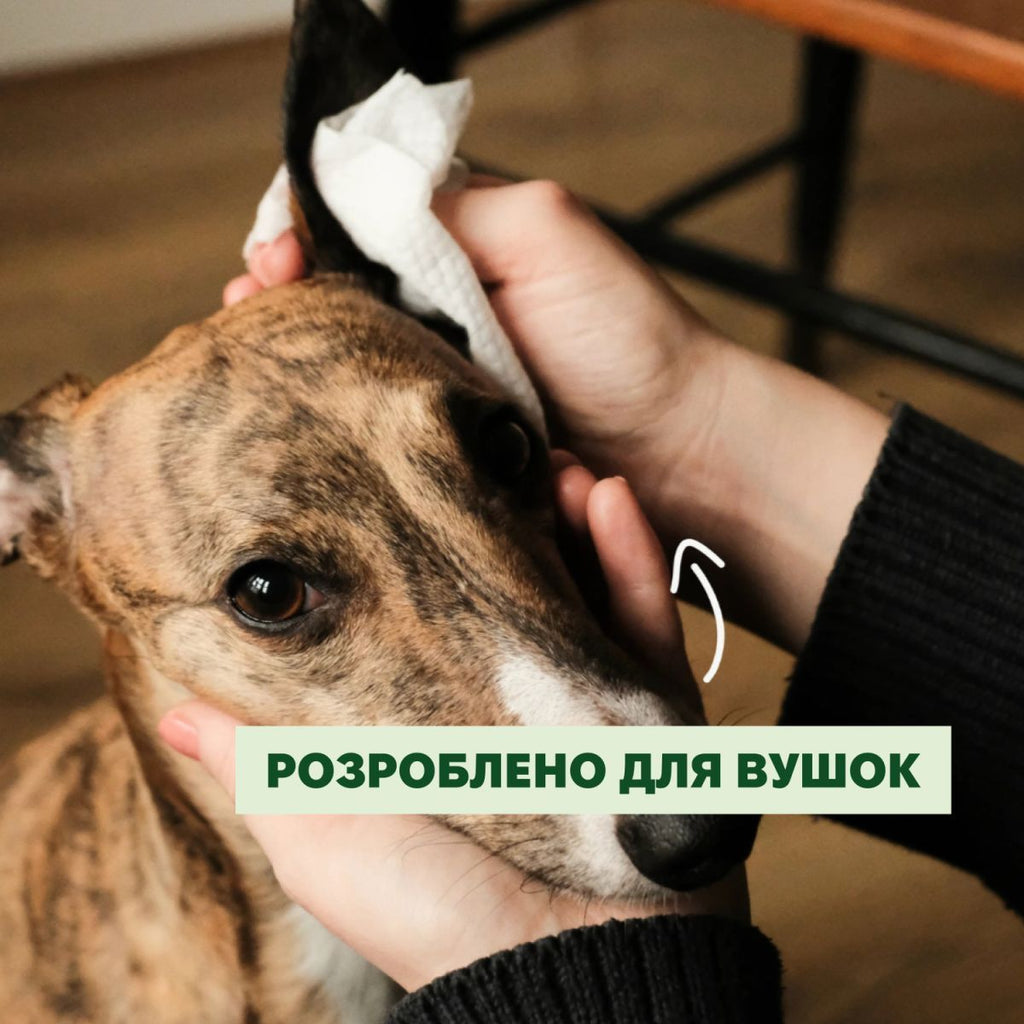 Бамбукові серветки для очищення вушок Dog Ear Wipes Beco Pets 70 шт