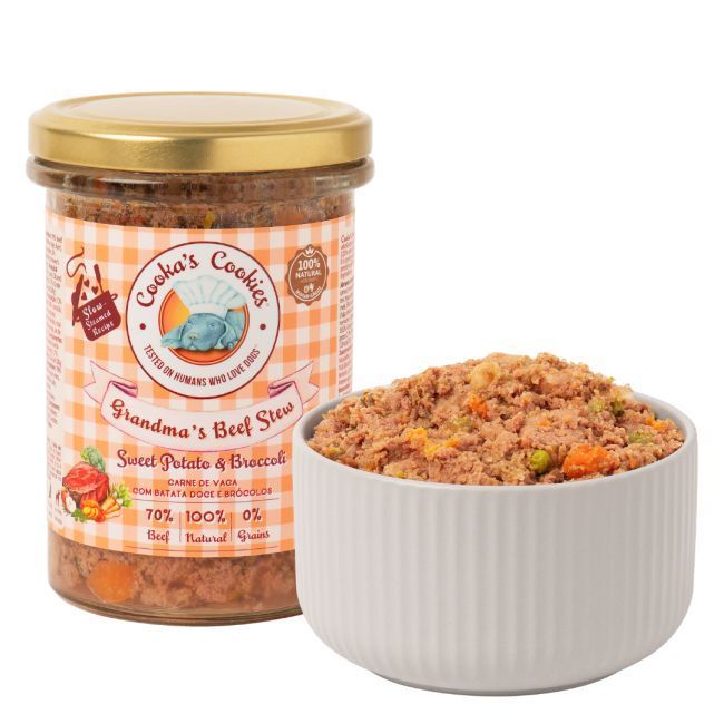 Натуральний вологий корм яловичина на пару Grandma’s Beef Stew Cooka's Cookies 400 г