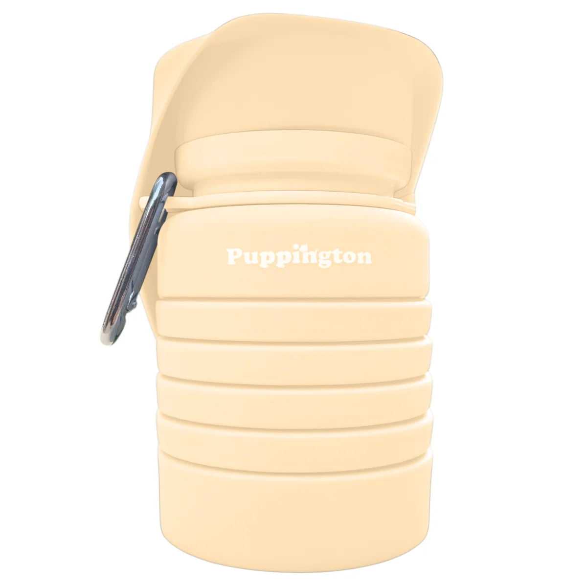 Портативна складна пляшка для води Collapsible Dog Water Bottle Vanilla Cream Puppington 550 мл