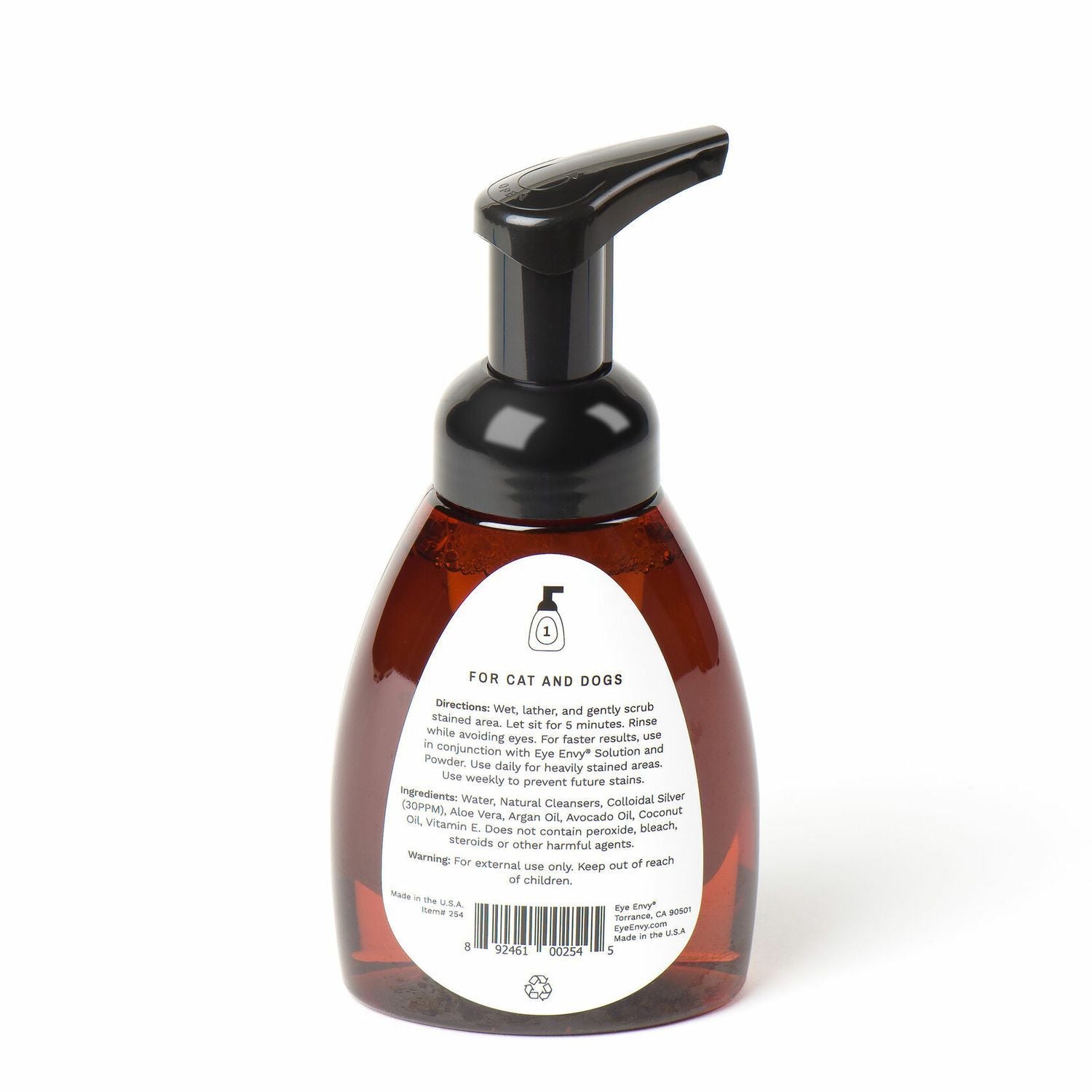 Очищуюча пінка від слізних плям Tear Stain Facial Cleanser Eye Envy 250мл