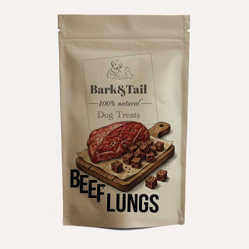 Натуральні ласощі для собак яловичі легені Dog Treats 100 % Beef Lungs 40 г