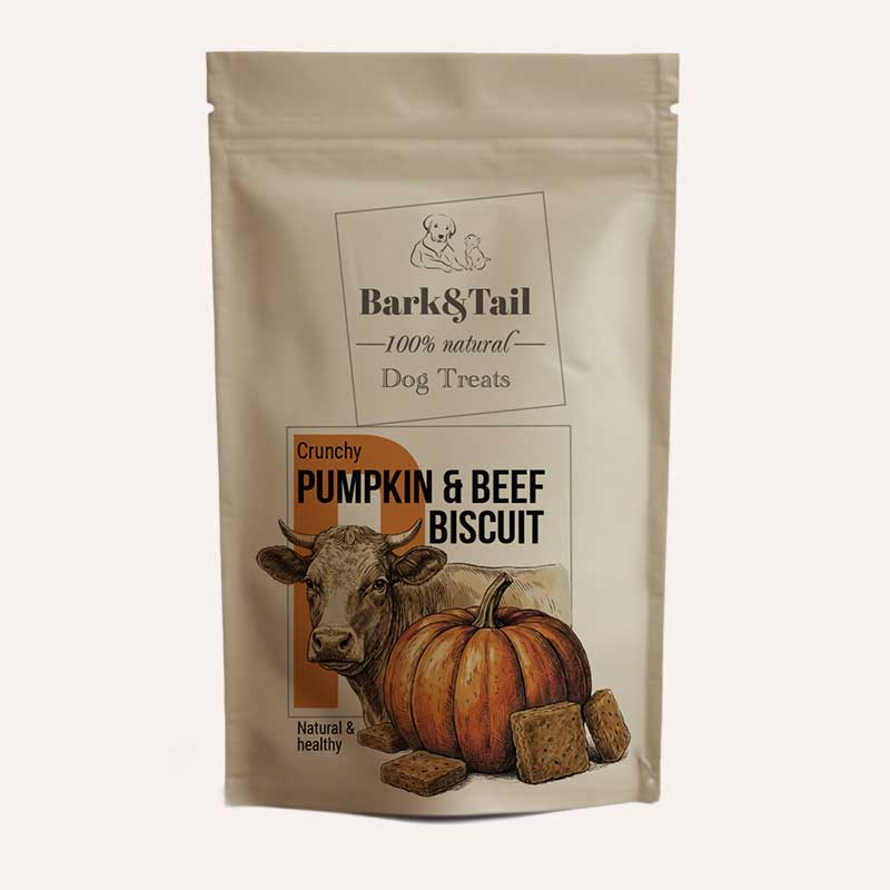 Натуральне печиво для собак яловичина та гарбуз Pumpkin&Beef Biscuit 50 г