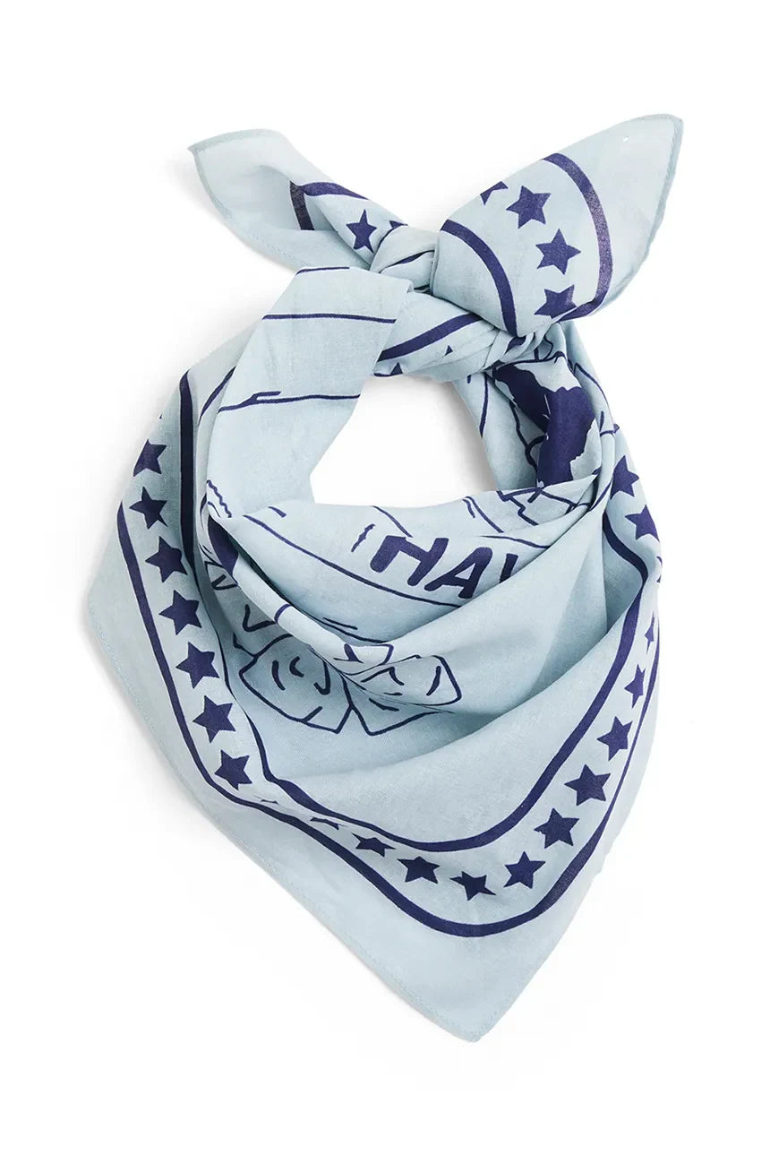 Бавовняна хустка для собачки LIGHT BLUE HAY 55 x 55 см