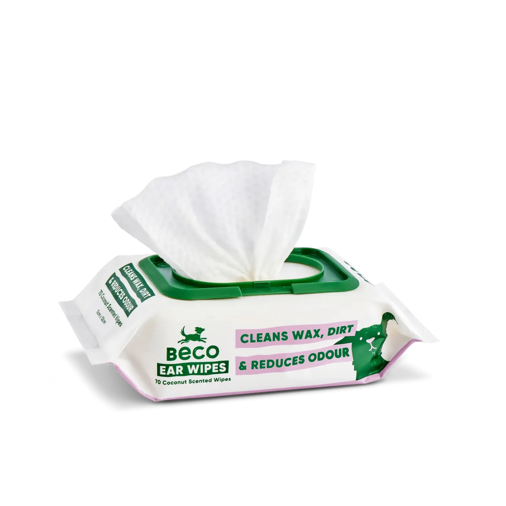 Бамбукові серветки для очищення вушок Dog Ear Wipes Beco Pets 70 шт