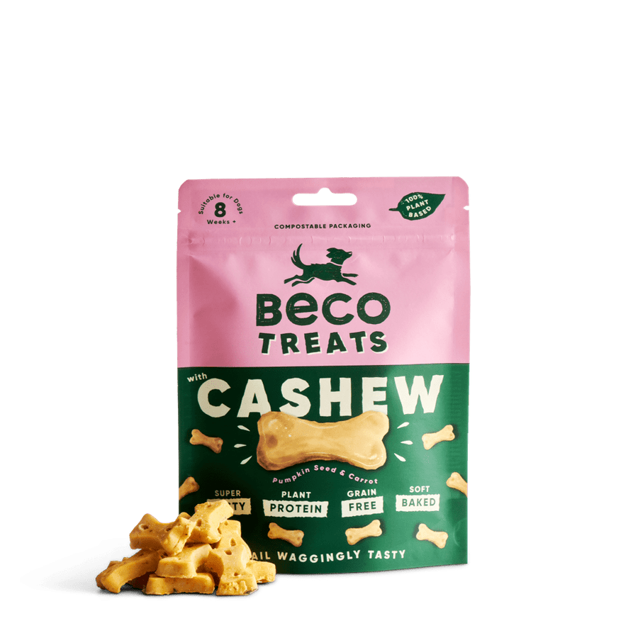 Печиво кеш'ю з гарбузовим насінням і морквою (рослинний білок) Beco Pets 70 г