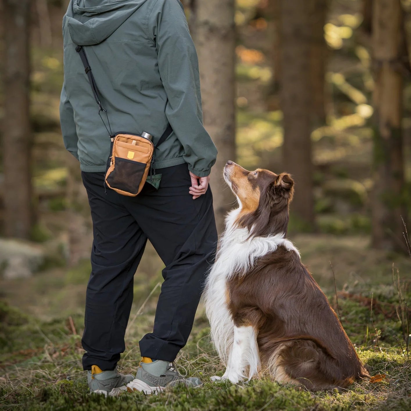 Сумка для прогулянок, пляшки та аксесуарів Hydration Shoulder Bag Wood Brown Mix Woolly Wolf