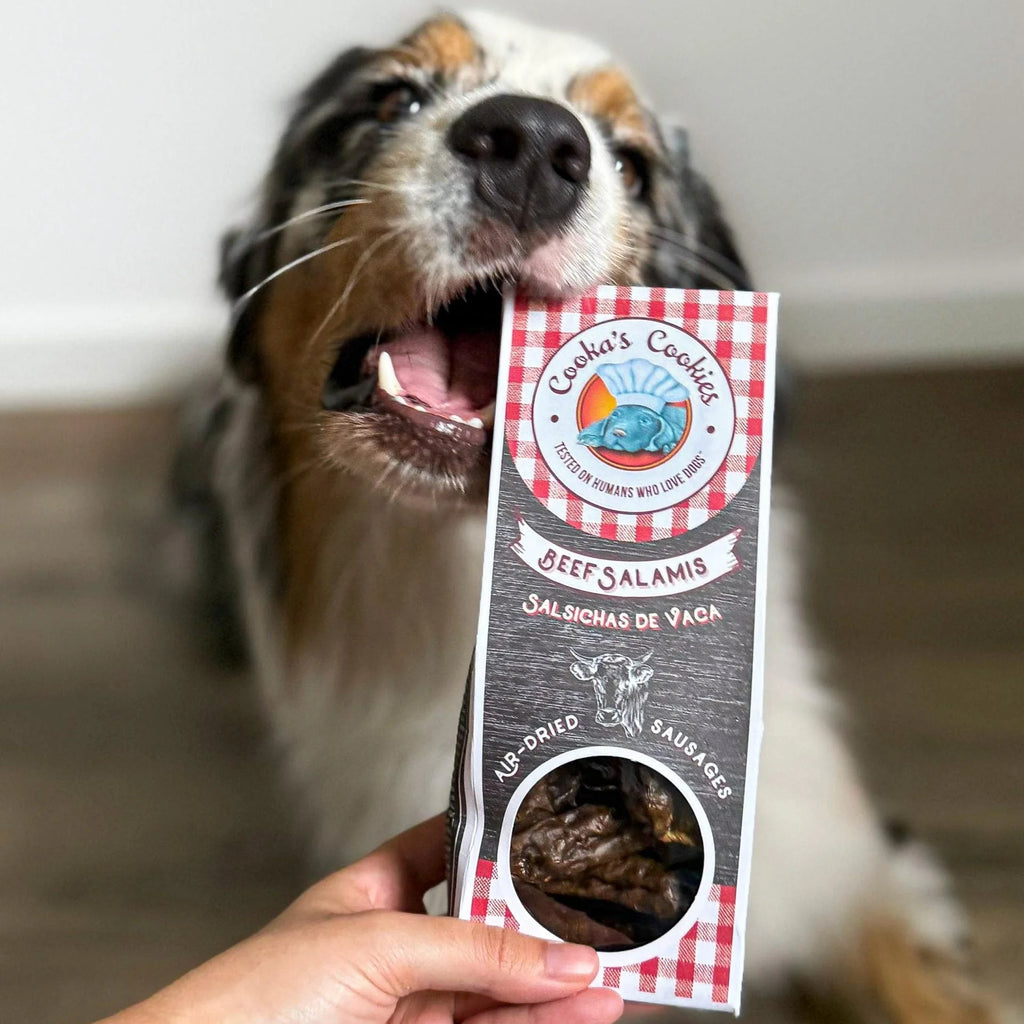 Натуральні сушені ковбаски яловичина Beef Salamis Cooka's Cookies 80 г