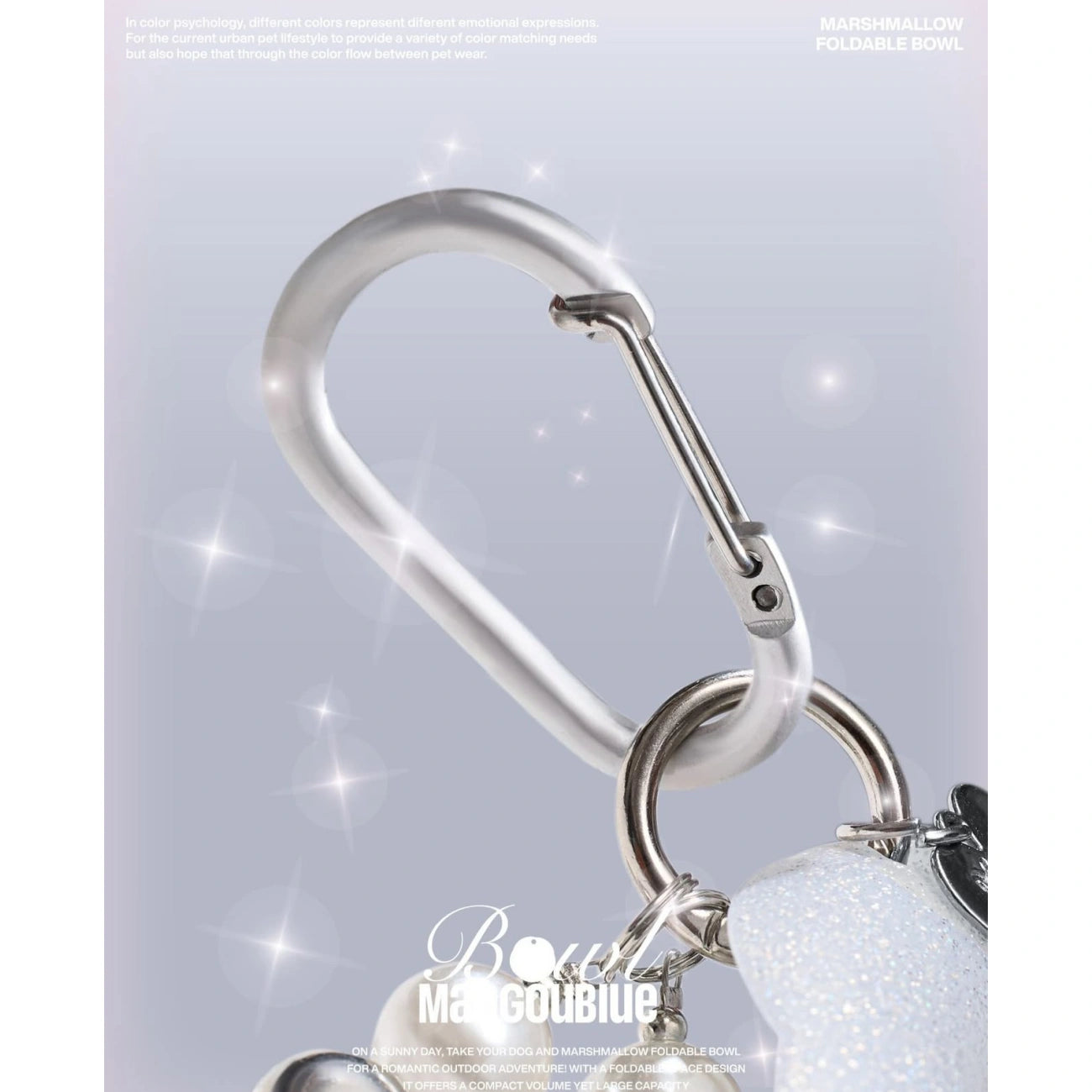 Складна миска Marshmallow Pearl Maogoublue 350 мл