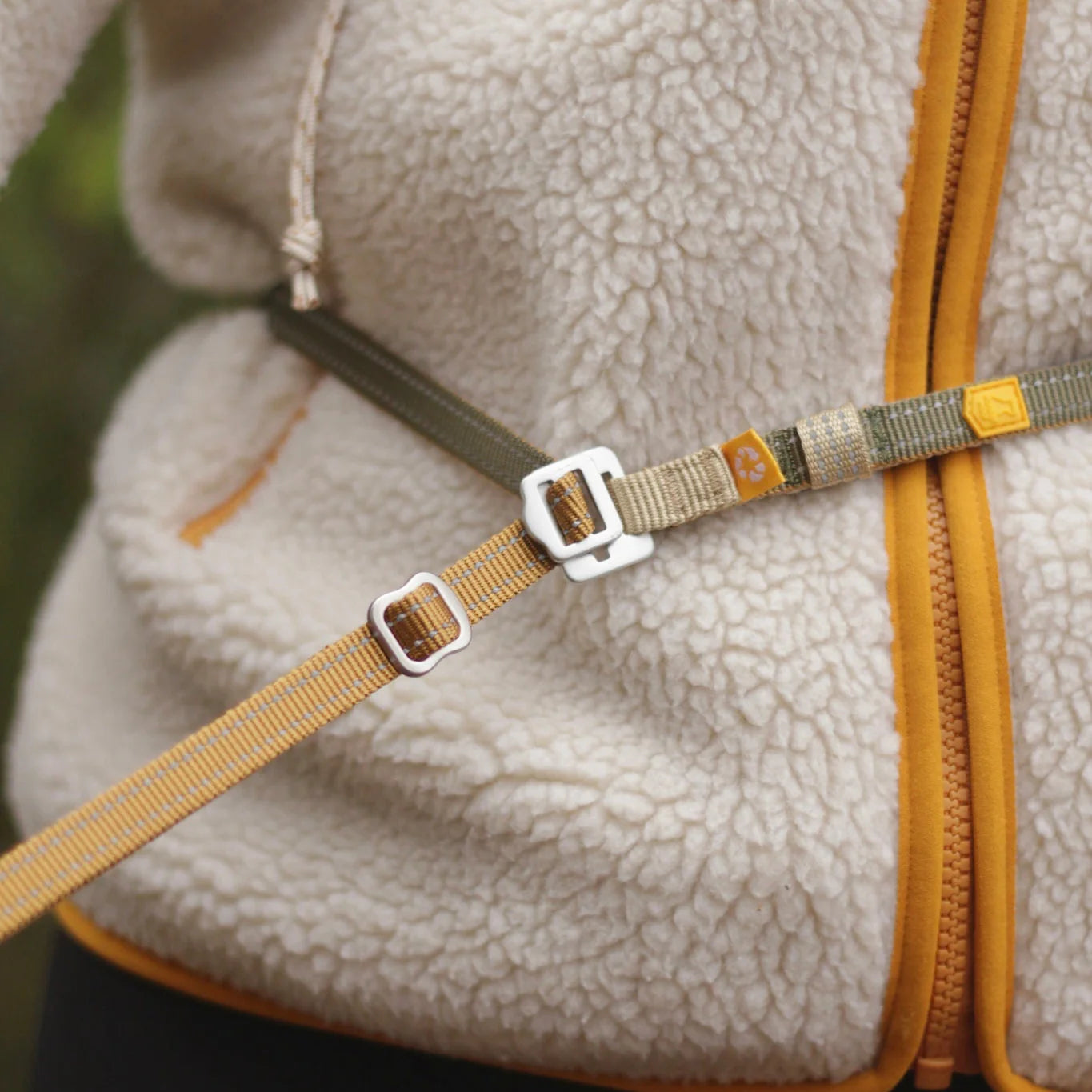 Повідець - перестібка Multi-use Thin для собак Wood Brown Mix Wooly Wolf 1.7-3 м