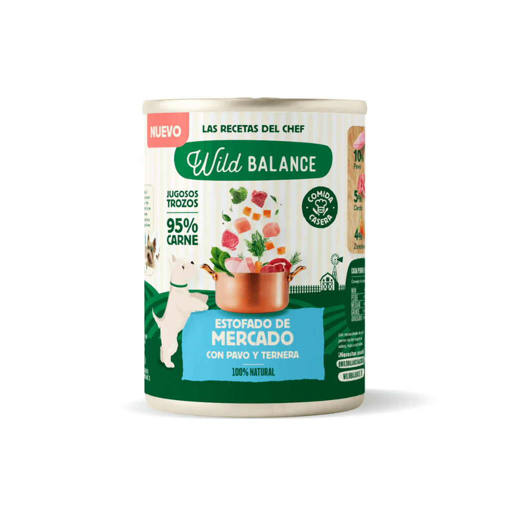 Вологий корм для собак фермерське рагу з яловичиною та індичкою Wildbalance 400 г