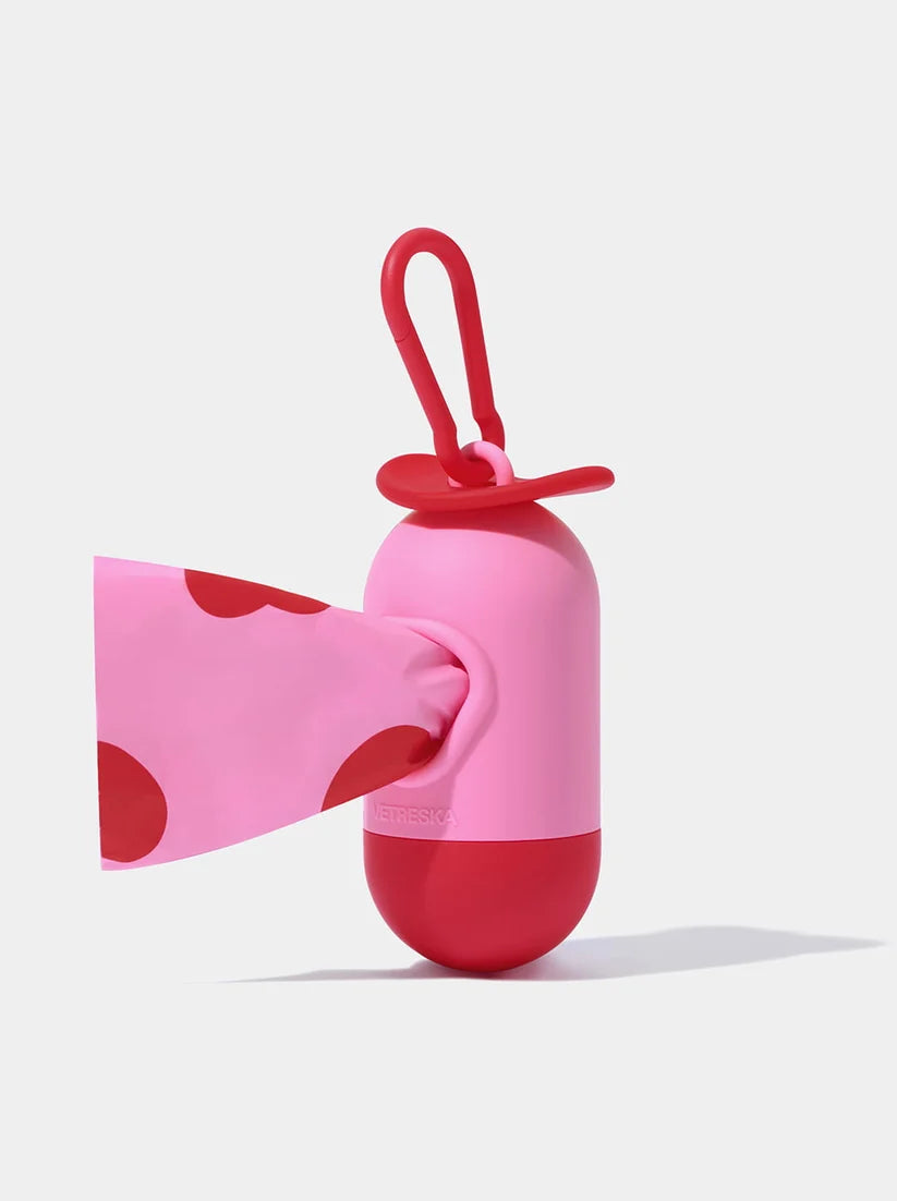 Набір диспенсер + біорозкладні пакети аромат кислої вишні Crush & Blush Vetreska