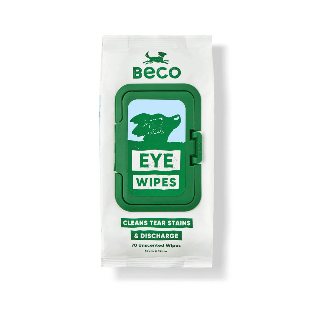 Бамбукові серветки для очищення слізних доріжок собак Dog Eye Wipes Beco Pets 70 шт