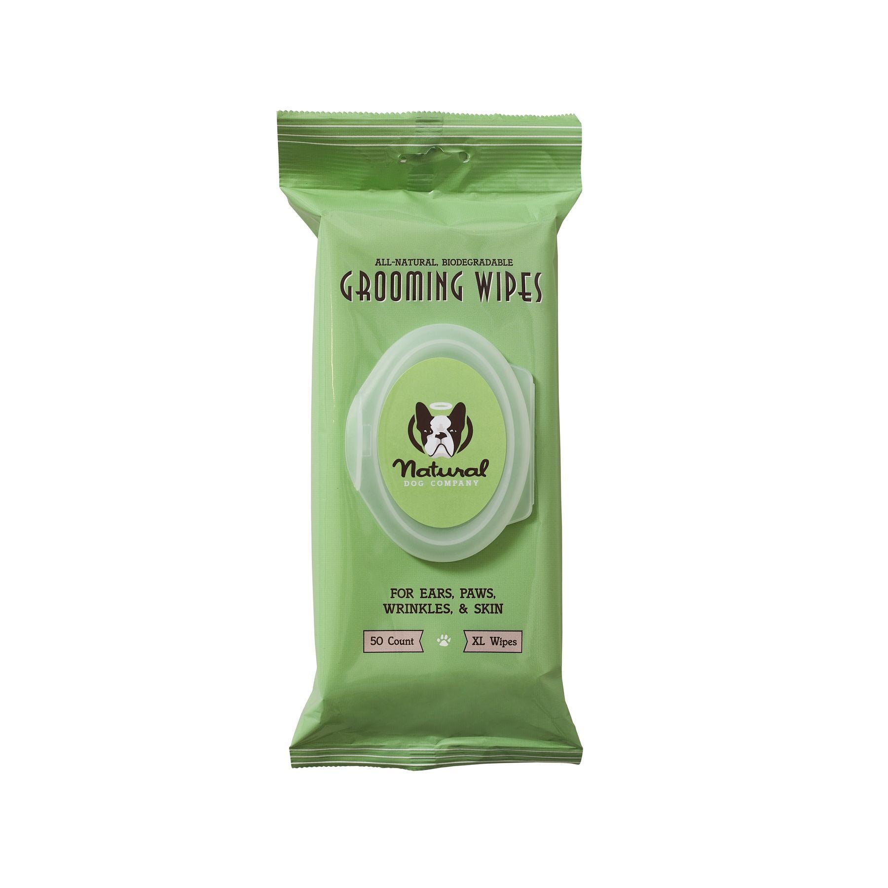 Біорозкладні вологі серветки Grooming Wipes розмір XL Natural Dog Company 50 шт