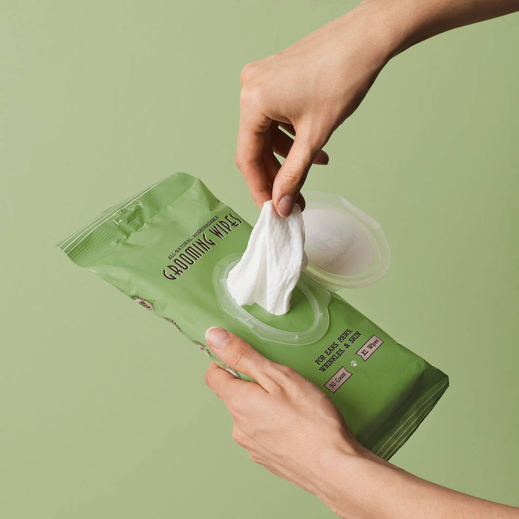 Біорозкладні вологі серветки Grooming Wipes розмір XL Natural Dog Company 50 шт