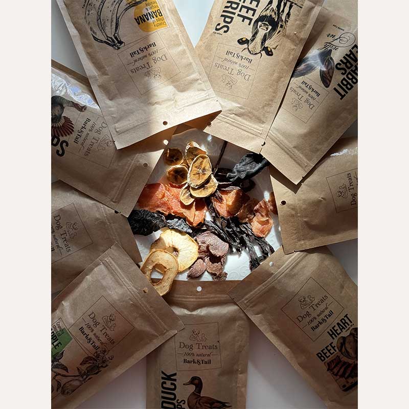 Натуральні ласощі для собак яловичина Dog Treats 100 % Beef 50 г