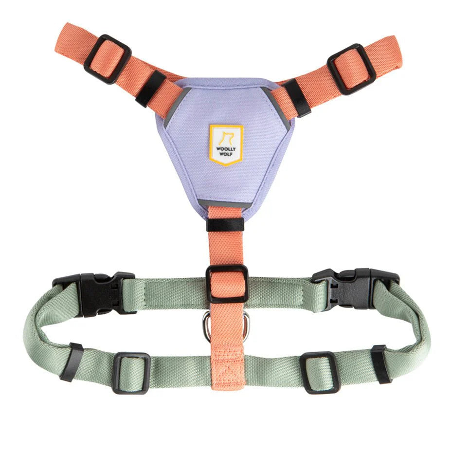 Шлея для собак Color Block Salmon Pink Mix Harness Woolly Wolf