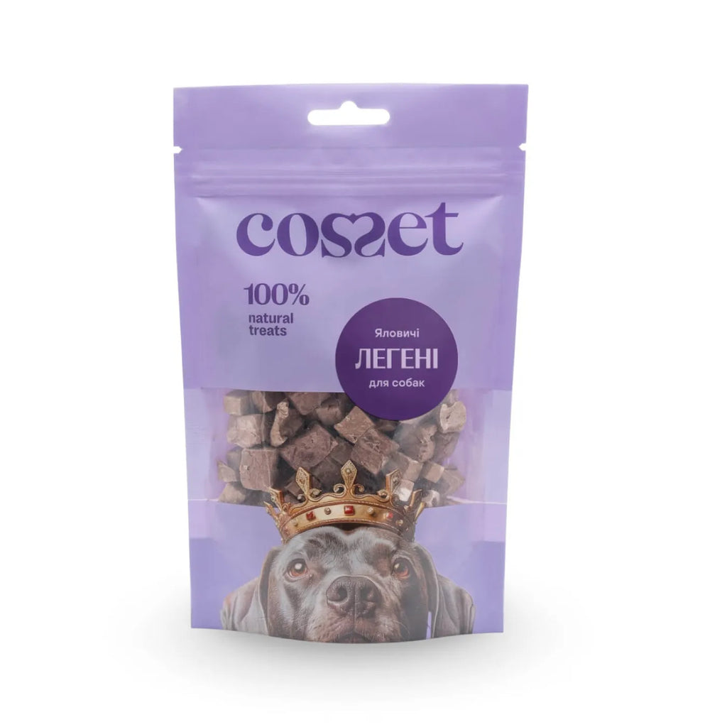Ліофілізовані яловичі легені для собак Cosset 25 г
