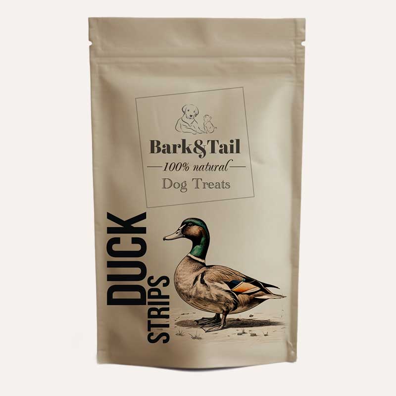 Натуральні ласощі для собак качка Dog Treats 100 % Duck Bark&Tail 50 г