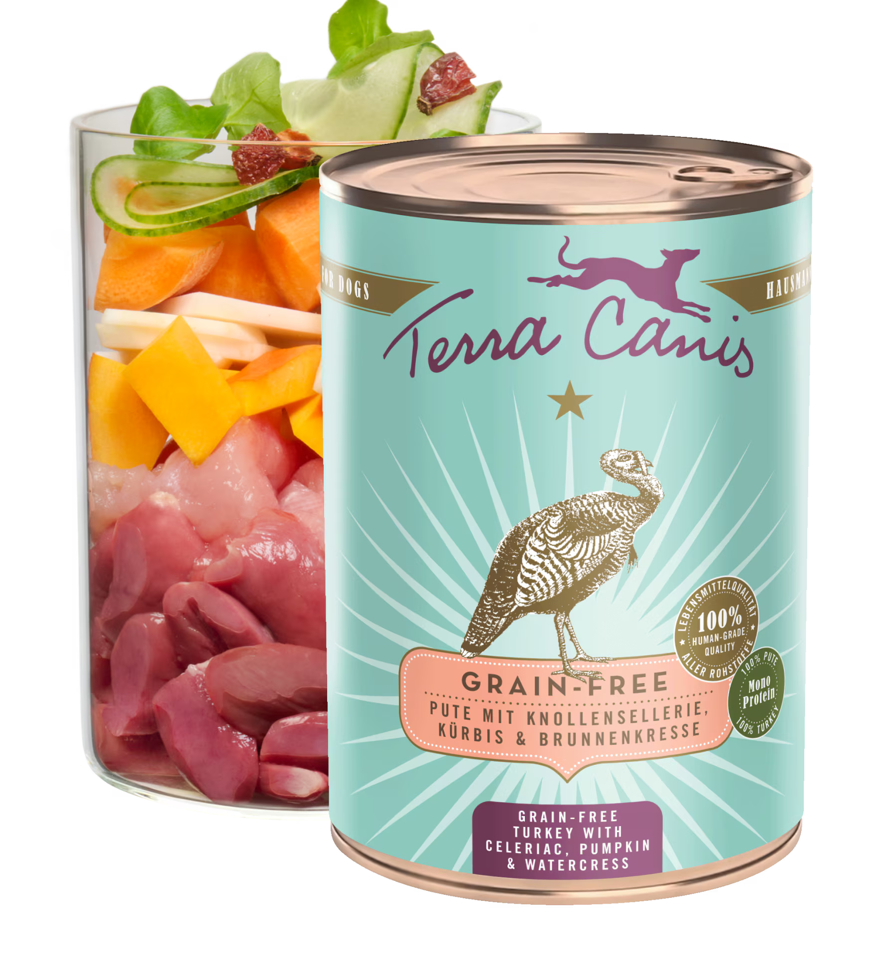 Вологий корм для собак індичка з гарбузом та селерою Grain Free Terracanis