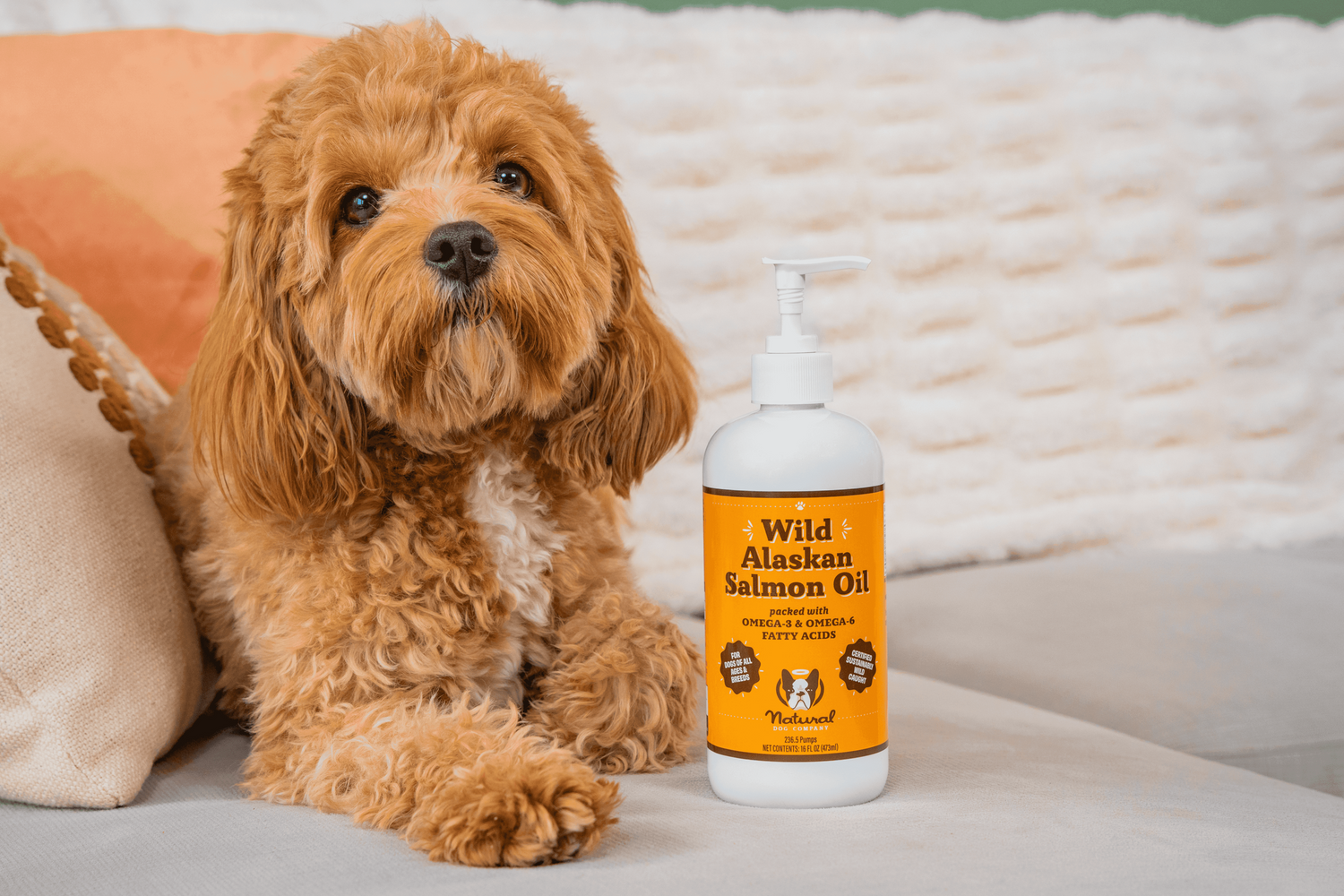 Лососева олія Wild Alaskan Salmon Oil Natural Dog Company 480мл