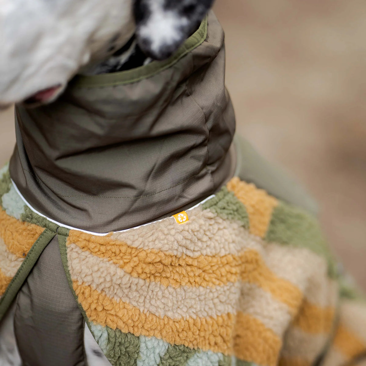Флісова куртка-попона для собак Borealis Pile Fleece jacket Cloudbeam Woolly Wolf
