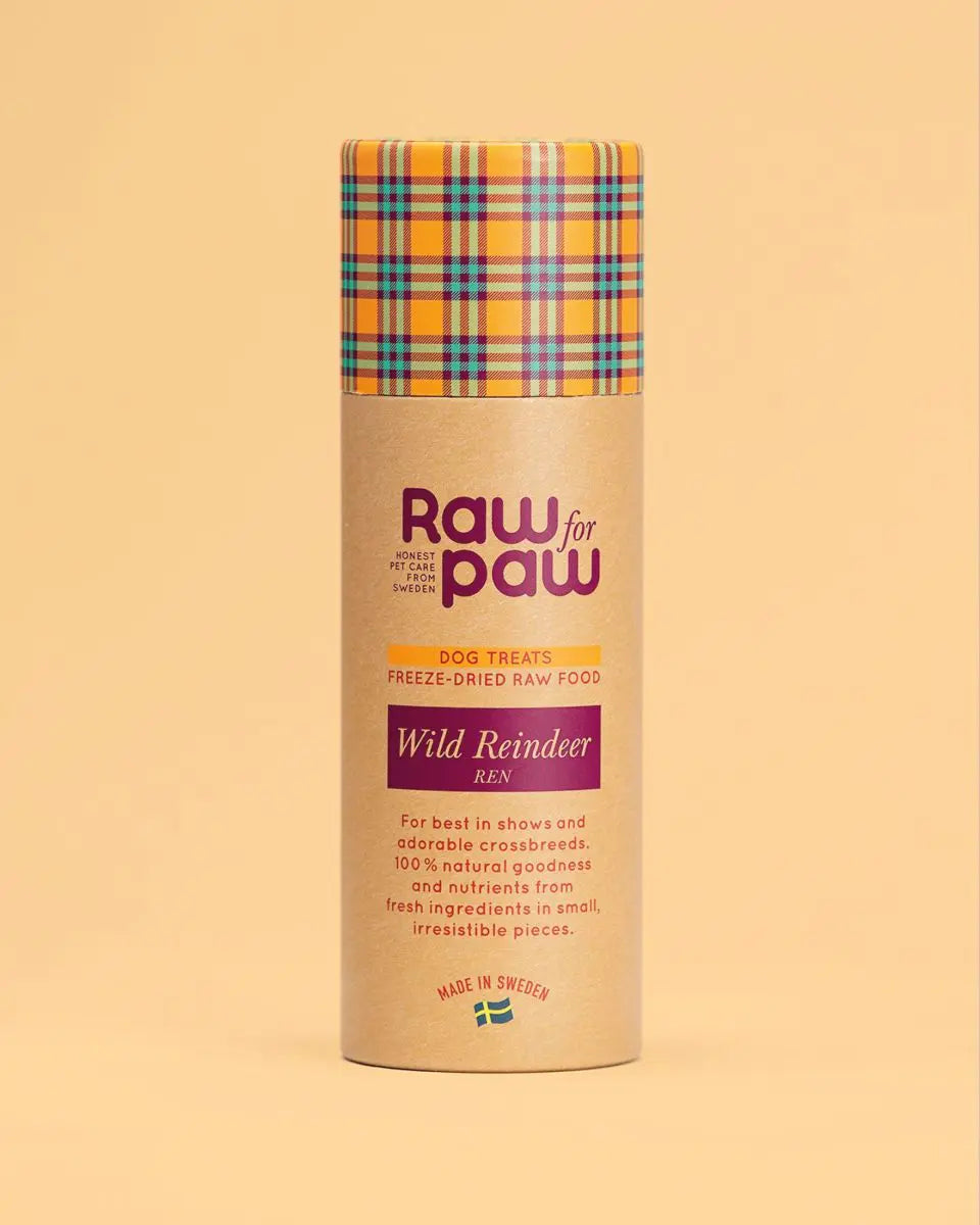 Сублімовані смаколики з дикого північного оленя Freeze-Dried Wild Reindeer Raw for Paw 45 г