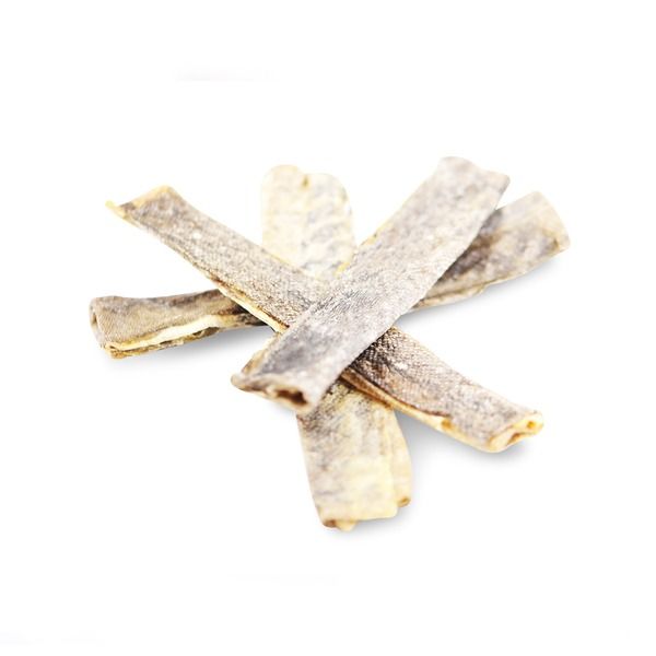 Рибні смужки зі 100% шкіри білої риби Fish Strips Fish4Dogs 100 г