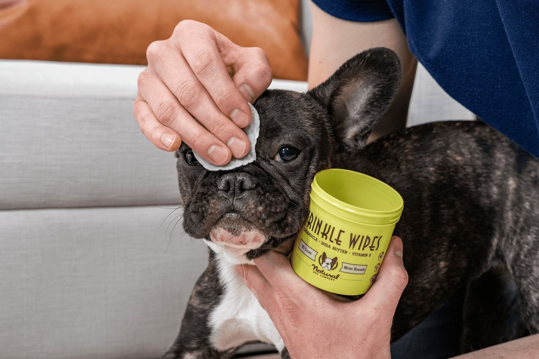 Серветки для складочок Wrinkle Wipes Natural Dog Company