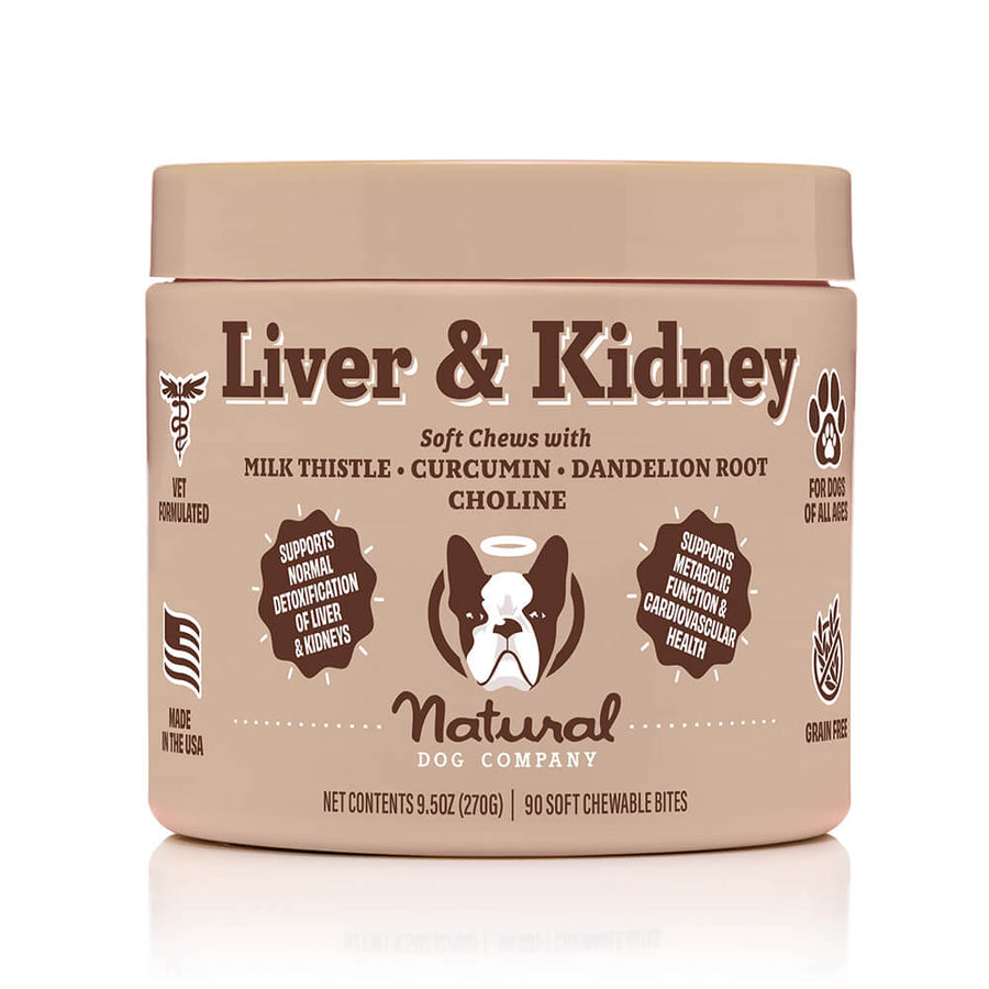 Вітамінний комплекс для печінки та нирок Liver & Kidney Supplement Natural Dog Company 90шт