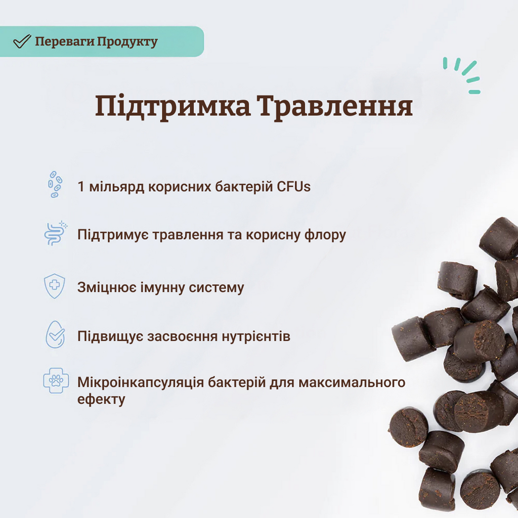 Вітамінний комплекс з пробіотиком SuperFlora Probiotic Natural Dog Company 45шт