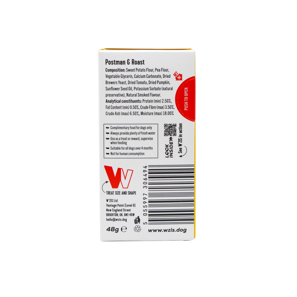 Веганські смаколики в коробочках листоноша та веганський Бекон Postman & Roast W'ZIS 48 г