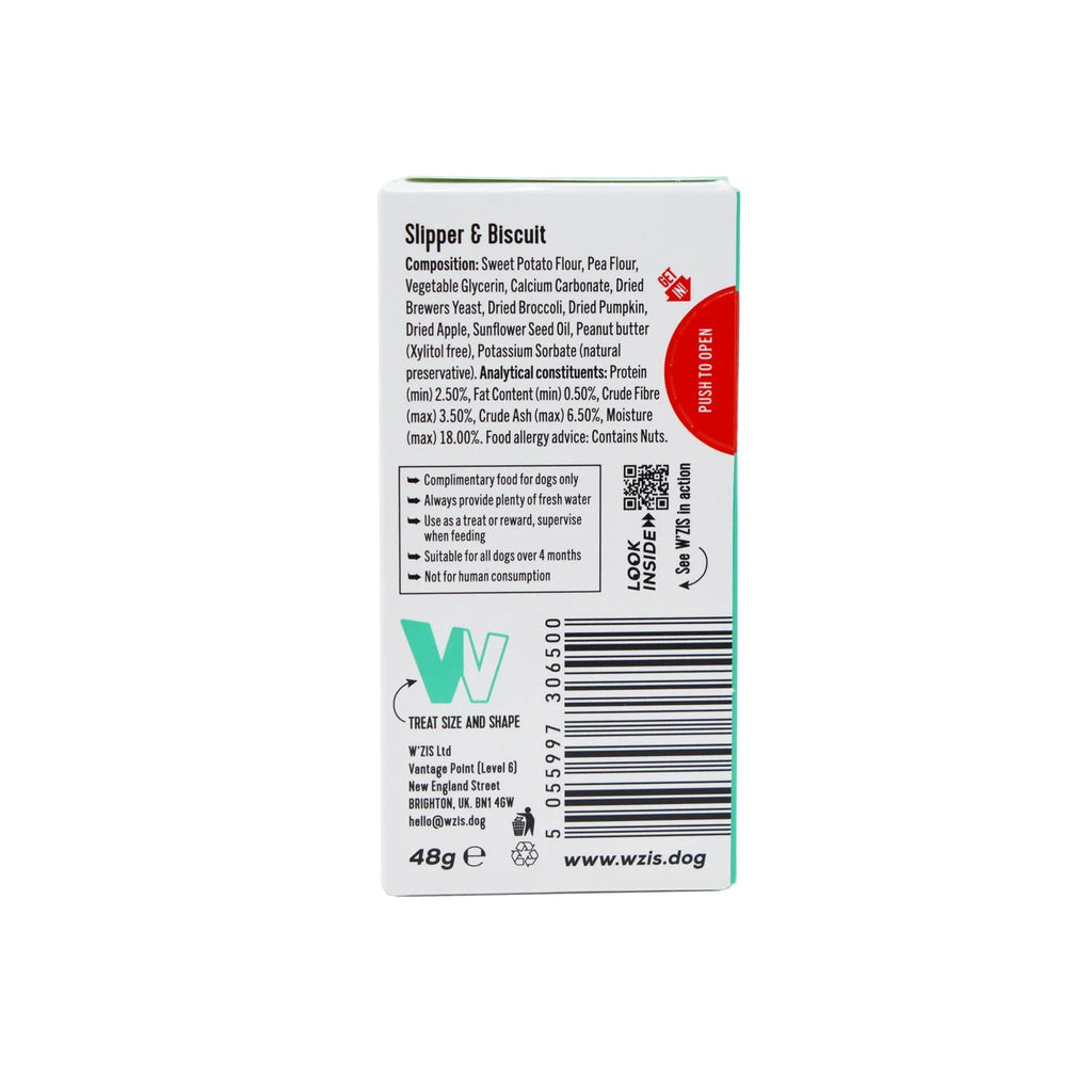 Веганські смаколики в коробочках тапулі та печиво Slipper & Biscuit W'ZIS 48 г