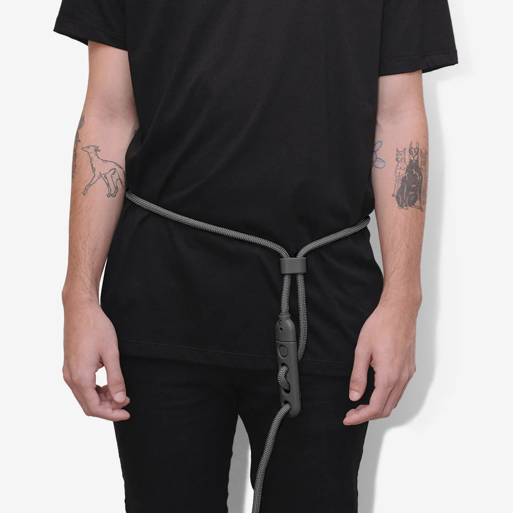 Повідець вільні руки Titanium Grey Zee.Dog 120-240 см